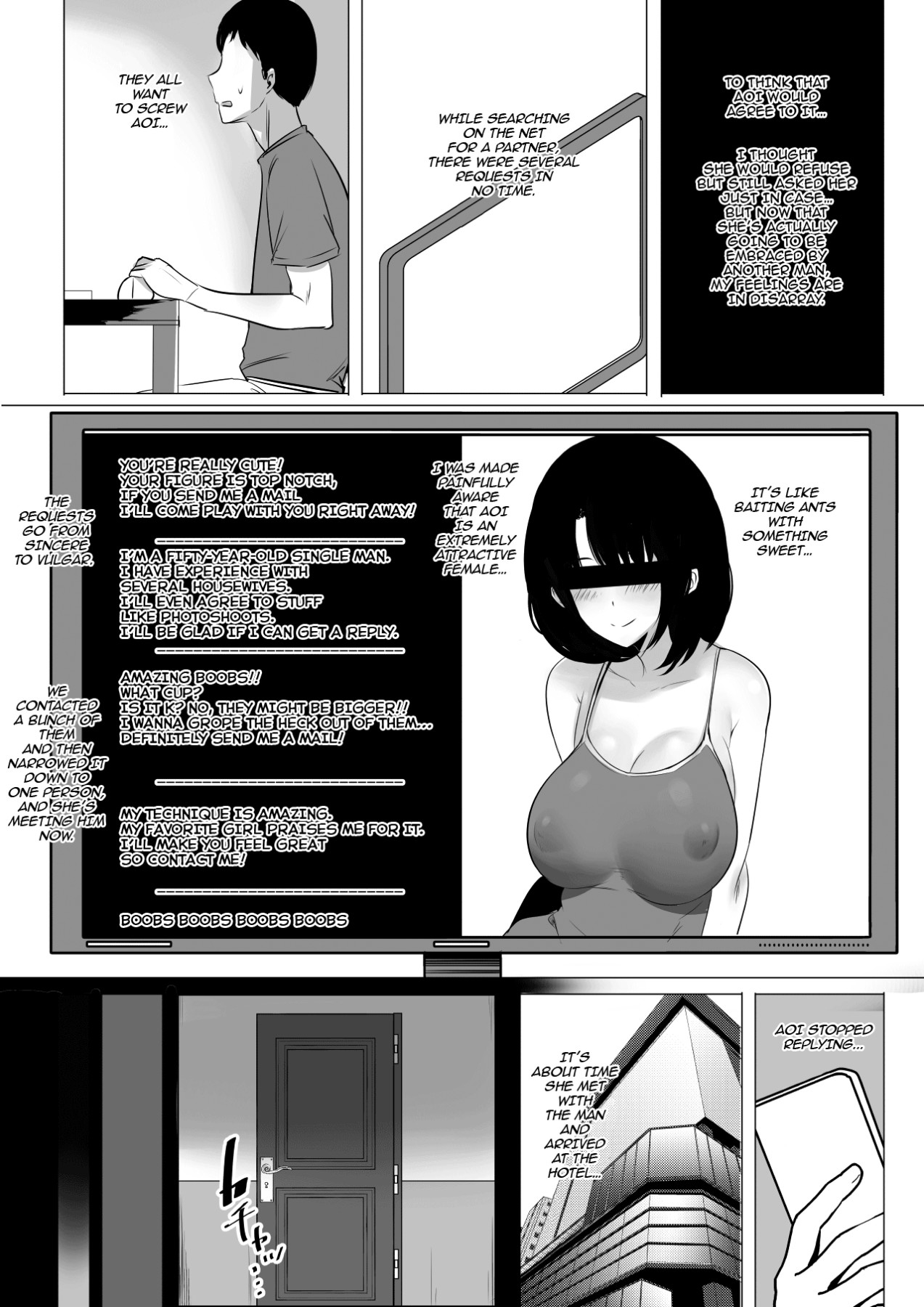 Hentai Manga Comic-I Witnessed The Big Breasted Schoolgirl Who Was Only Nice To Me having Sex With Another Man-Read-15